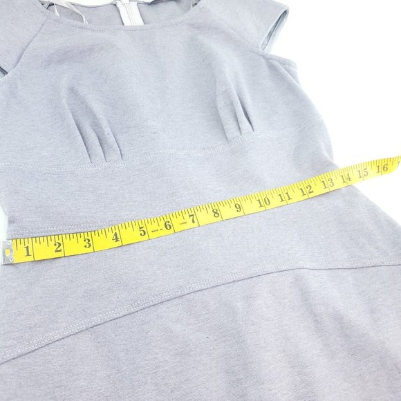 Calvin Klein Womens Lavender Heathered Sleeveless Round Neck Sheath Dress Size 4 - Picture 7 of 11